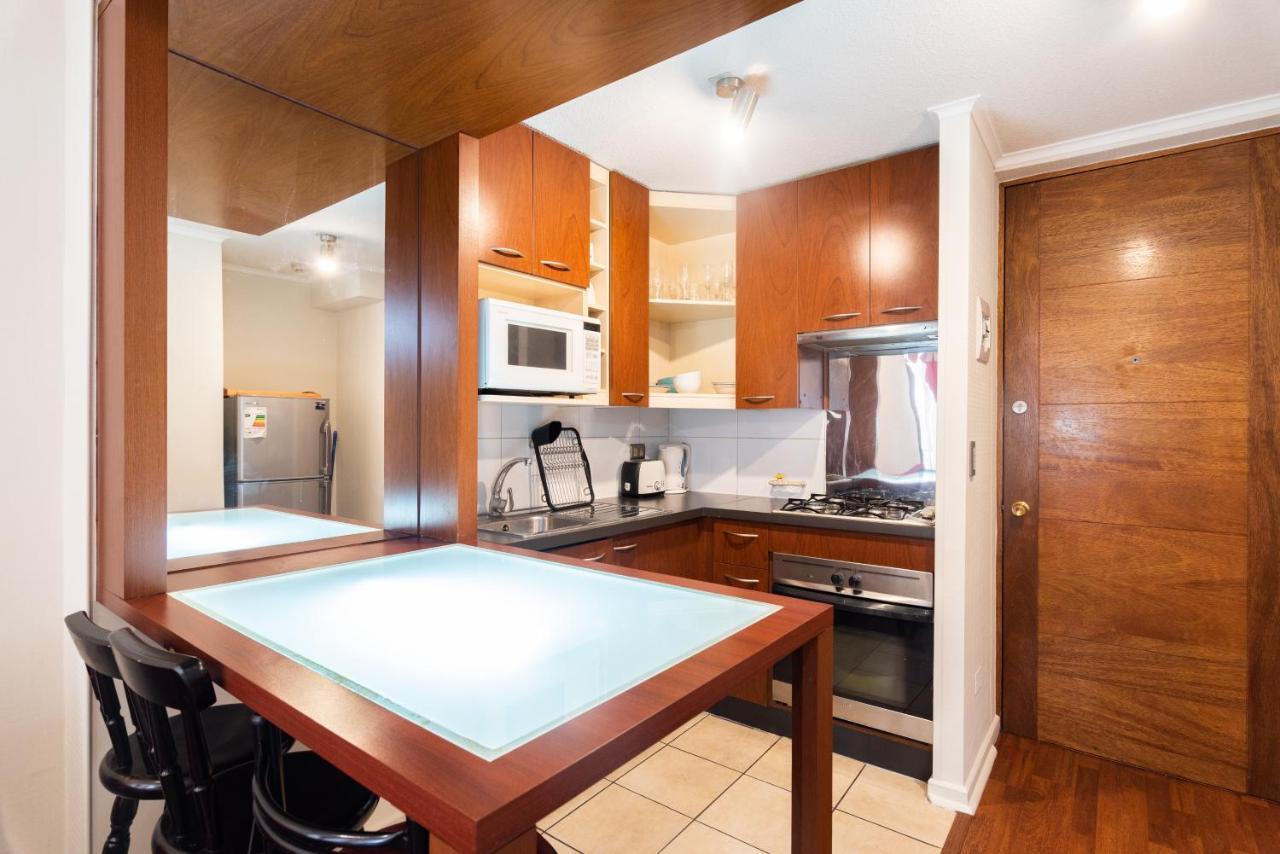 Apartamento Urban Burgundy - 1br, Metro, Wifi, Tv Santiago